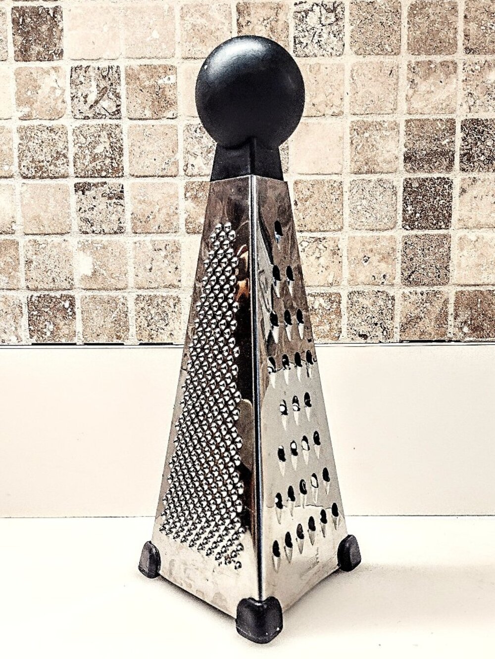 Progressive 9" LG Stainless Steel Cheese Grater/Zester ~ 3-Sided ~ Non-Skid